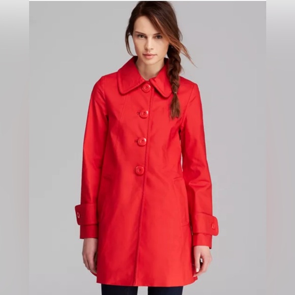 Trina Turk Madelyn A-Line Red Lined Jacket, Size 14, EUC - Picture 1 of 14